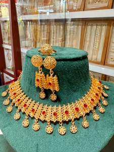 2024 Best Buy Ready 24K chapado en oro Estilo Vintage conjunto de joyería de moda fabricante indio inspirado Comoras Mayotte-cobre rápido - Product Image 2