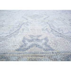 Erbe Hand Knotted Wool <b>Rugs</b> Grey Black <b>Boho</b> Style Rectangular Medallion Abstract for Home for Living Hallway-Model Lnlp-09 - Product Image 3