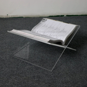 Good Supplier's Acrylic Display Rack Foldable Clear Counter Top <b>Holder</b> for <b>Magazine</b> Flyers Leaflets Brochures - Product Image 4