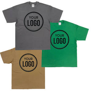 Pro Club T-shirt à col rond à manches courtes en coton épais pour hommes T-shirt ample à la mode surdimensionné - Product Image 1