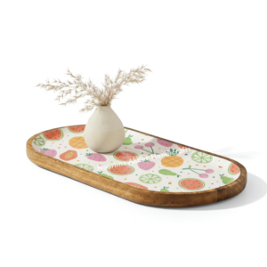 Plato de Madera Elegante y de Alta Calidad para Comer Informalmente, Decoración del Hogar, Platos de Madera para Servir, Decoración de Mesa, Bandeja para Pizza, Venta al por Mayor - Product Image 4