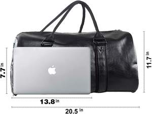 Bolsa de Viaje Extra Grande de Fin de Semana, Personalizada, al por Mayor de Fábrica, con Bolsa para Zapatos, Bolsa de Mano de Cuero - Product Image 3