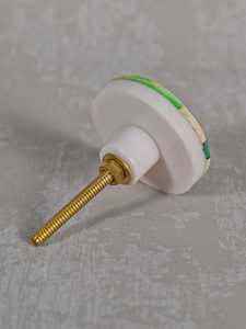 Boutons d'armoire en os vert de mer poignées de commode boutons de tiroir décoratifs en métal rond - Product Image 2