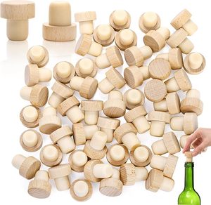 Bouchons de vin en forme de T Bouchons de liège réutilisables Bouchons de vin en bois et en caoutchouc Bouchons de bouteille d'étanchéité pour ours de vin pour bar et sites - Product Image 3