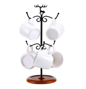 Soporte para tazas de café para utensilios de cocina del hogar, diseño moderno, encimera de cocina, soporte para tazas de Metal de hierro - Product Image 1