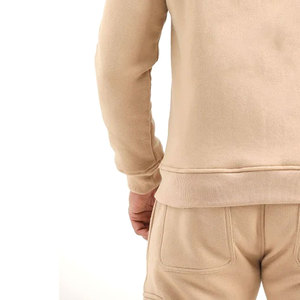 Customized logo Mens Light <b>brown</b> high quality Zipper Tracksuit Slim Fit <b>Jogger</b> Set Casual Sportswear 2025 OEM - Product Image 4