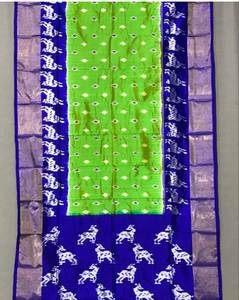 Tussar Seda Sarees Con Tejido Especial Zari Border - Product Image 2