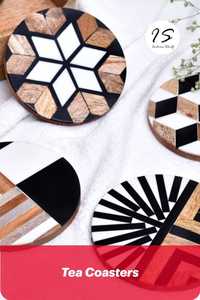 Posavasos de taza de té con incrustaciones de hueso, precio al por mayor, mejor diseñador para oficina, hogar, servicio de taza de té, posavasos, forma cuadrada, cocina de Hotel - Product Image 3