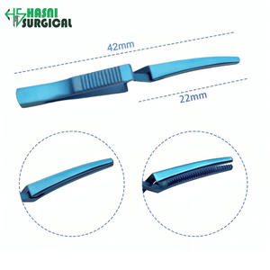 Pinza Atraumática para Vasos Arteriales de Mandíbula, 5.0 cm, Puntas Serradas, Acero Inoxidable, Manual, FH-300, Quirúrgica Oftálmica - Product Image 2