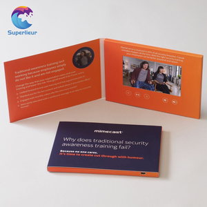 Superlieur A5 Écran LCD de 5 pouces Brochure vidéo Invitation de mariage blanche Lecteur de carte de voeux Numérique Bossiness for Promotions - Product Image 2