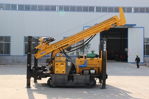 Foreuse de puits d'eau sur chenilles en acier, portable, 300 m, à moteur diesel, avec compresseur d'<span class=keywords><strong>air</strong></span> et pompe à boue, <span class=keywords><strong>force</strong></span> de levage 18T - Product Image 4