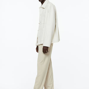 ชุดวอร์มสำหรับผู้ชายผ้าคอตตอนมีฮู้ดและกางเกงขายาวออกแบบได้ตามต้องการ - Product Image 3