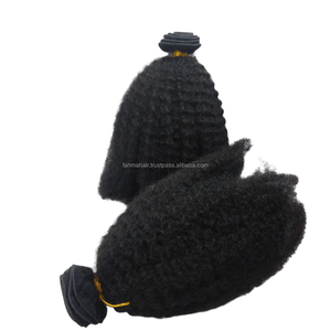 Afro Kinky Bulk Bundles de Cheveux Humains Indonésiens Extensions de Cheveux Crus Naturels 100 Cheveux Humains Femme Remy Perruque - Product Image 6