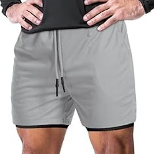 Short de fitness sur mesure pour hommes avec short de fitness multi-poches respirant et à séchage rapide - Product Image 3