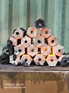 Briquettes de sciure hexagonales en bois dur, sans fumée, sans odeur, à faible teneur en cendres, 4 à 6 heures de combustion, charbon de bois de barbecue fabriqué à la machine - Product Image 2