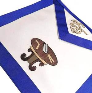 Masonic regalia scottish apron 22nd องศา aasr หนังธรรมชาติ oversleeve สีขาว unisex สำหรับใช้ในชีวิตประจำวันโดย M aslam regalia - Product Image 3