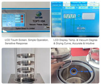 Toption Hoge Kwaliteit Best-Selling Lab Vriesdroger Machine/Biologische Gevriesdroogde Fruit Voedselverwerkende Machine