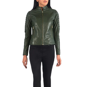 Chaqueta de cuero para mujer más demandada, transpirable, antiarrugas, impermeable, ecológica, algodón de invierno de calidad Premium - Product Image 6