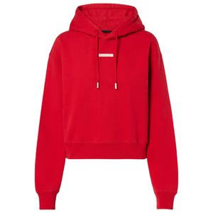 Sudadera con capucha y cremallera para mujer de invierno de calidad superior con logotipo frontal impreso personalizado proveedor ODM algodón suave para estilo callejero diario - Product Image 1