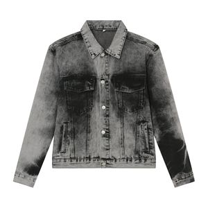 Ensemble de costume en jean Jeans Ensemble de veste en jean imprimé délavé et ensembles de jeans pour hommes - Product Image 1