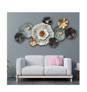 Sculpture de décoration murale artisanale en métal multicolore pour décoration de la maison salon chambre à coucher tout espace à faible quantité minimale de commande - Product Image 6