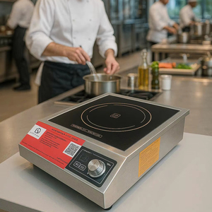 Adjustable Single Stainless Steel Induction Flat Top <b>Cooker</b> Electric for Home & Commercial Use for Hotels Temperature Control - Product Image 1