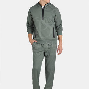 Pantalons de survêtement décontractés pour hommes 100% coton de haute qualité confortable léger droit léger Logo personnalisé en détresse Design mi-teint - Product Image 5