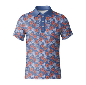 Camiseta de Golf para Hombre, Antiarrugas, Jersey Sólido de Poliéster y Elastano, Secado Rápido, Transpirable, Manga Corta, Sublimación - Product Image 3