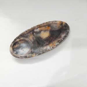 Juego de platos para servir aperitivos de resina marrón no pulida 100%, ecológico, moderno, incluye varios cuencos para fiestas, sopa - Product Image 1