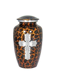 Urna de cremación grabada con Cruz Celta para cenizas humanas para adultos-Urna funeraria hecha a mano para cenizas-Grande (Cloud Black) - Product Image 4