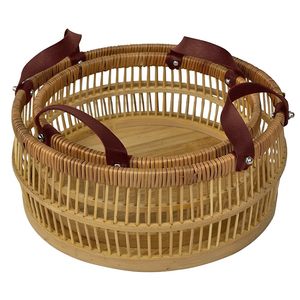 Hot Sale Glovimex Brand Bamboo Natural Color Serving Trays Customizable Logo for Home Kitchen Dinner <b>Table</b> Use Wholesale Vietnam - Product Image 5