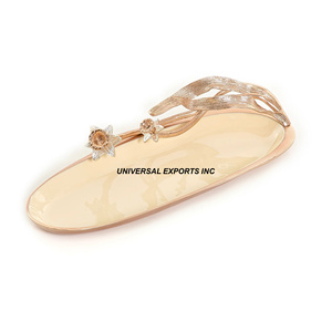 ชุดถาดช็อคโกแลตสองถาดทองสำเร็จรูปดีไซน์เนอร์ถาดช็อคโกแลตโลหะแฟนซีคลาสสิกมีสไตล์ - Product Image 5