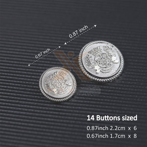 กระดุมเหล็กชุดพิธีการคุณภาพสูงดีไซน์ใหม่ กระดุมเหล็กชุดพิธีการสีพื้น - Product Image 6