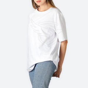 2025 nueva llegada camiseta de gran tamaño de peso ligero personalizada su propio diseño Camiseta de gran tamaño para la venta en línea - Product Image 3