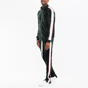 Pakistan Manufacturer <b>Men's</b> <b>Tracksuits</b> Made in Cotton Fleece Beige Color Fleece Full Zip <b>Velour</b> <b>Tracksuit</b> for <b>Men</b> - Product Image 2