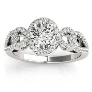 Juego de Joyería Fina de Oro Blanco de 14k - Anillo de Compromiso y Alianza de Diamantes de 0.50ct - Product Image 4