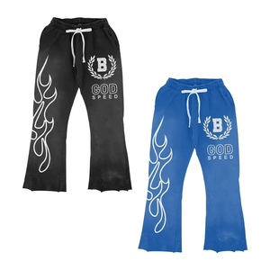 Chándales de invierno de alta calidad para hombre logotipo personalizado impreso Sun Faded Heavyweight algodón polar recortado conjunto con capucha al por mayor - Product Image 3