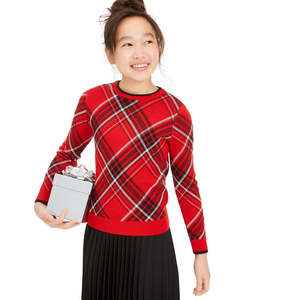 Maglione Familiare a Quadri Rossi Taglia Grande Charter Club per Ragazze per Outfit Coordinati - Product Image 1