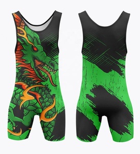 Wholesale Latest Custom Logo Sublimation Sportswear <b>Weightlifting</b> Adult Youth <b>Singlet</b> Suit Wrestling for Men - Product Image 5