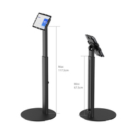 Tablette tactile de 10,1 pouces certifiée GMS avec support au sol pour système de point de vente en libre-service, paiement NFC, Tap-to-Pay, pour dons et billetterie
