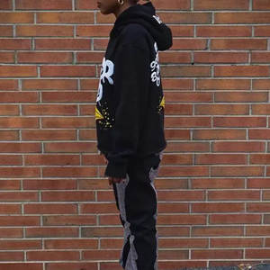 Sweat à capuche pour homme à manches longues, chaud pour l'hiver, imprimé, nouvelle arrivée, léger, couleur unie, sweat à capuche imprimé pour homme - Product Image 4