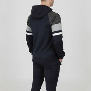 ชุดวิ่งออกกำลังกายแบบ unisex ชุดเสื้อแจ็กเก็ตมีซิปมีปกมีฮู้ดพิมพ์โลโก้สำหรับผู้ชาย - Product Image 5