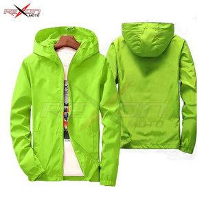 Nouvelle veste respirante pour hommes printemps et automne coupe-vent à capuche à fermeture éclair à manches longues conception personnalisée - Product Image 6