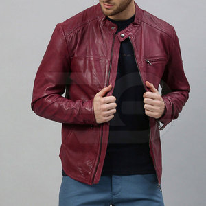 เสื้อแจ็คเก็ตหนังผู้ชาย, เสื้อผ้าแฟชั่นสตรีทแวร์ฤดูหนาวทนทานหนัง - Product Image 4