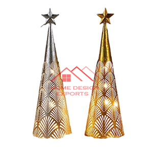 Árbol de metal con acabado dorado Atractivo diseño nórdico Árbol de Navidad de metal a precio mayorista - Product Image 6