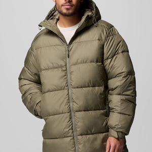 Fournisseur en gros de vestes matelassées à capuche de style universitaire, coupe-vent, de haute qualité, à col montant en toile, pour hommes, pour un usage décontracté - Product Image 5