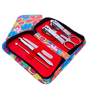 Coupe-ongles Kit de pédicure 6 pièces finition miroir ongles cuticules ciseaux pince à épiler lime à ongles avec bel étui - Product Image 2