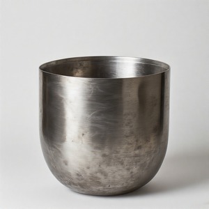 Cubo de basura de metal ImperialLine con acabado de estilo industrial o hogar cocina restaurante Baño-para gestión de basura de papel de desecho - Product Image 4