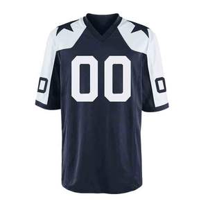 Benutzer definierte American Football Jersey Top Patch Sublimation Siebdruck Top Jugend Fußball Trikots mit OEM-Service - Product Image 1
