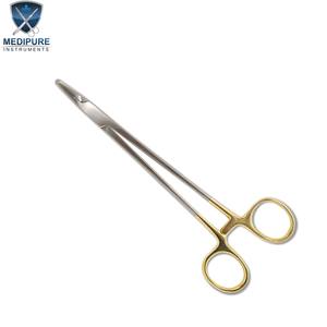 Portaagujas Mayo-Hegar de Acero Inoxidable, Instrumento Quirúrgico con Agarre de Precisión, Mordazas de Carburo de Tungsteno, Diseño Duradero - Product Image 1